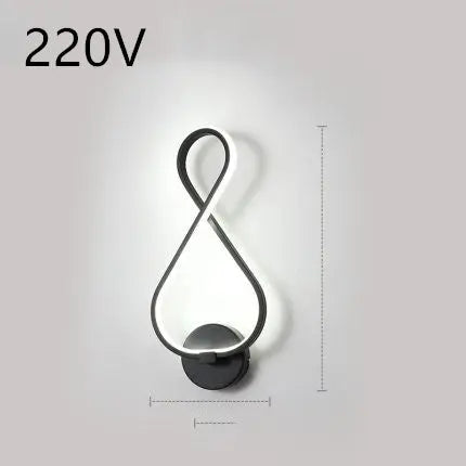 led wall lamp nordic minimalist bedroom bedside lamp Unique