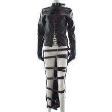 Women Clothes Bondage Stage Black Performance Costume - Unique Unique Unique Women Clothes Bondage Stage Black Performance Costume