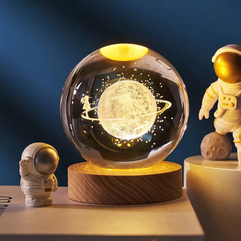 Luminous Starry Sky And Planets Moon Moon Crystal Ball Small Night Lamp Projection Ambience Light Creative Gift New Strange Gift - Unique Unique Unique Luminous Starry Sky And Planets Moon Moon Crystal Ball Small Night Lamp Projection Ambience Light Creative Gift New Strange Gift