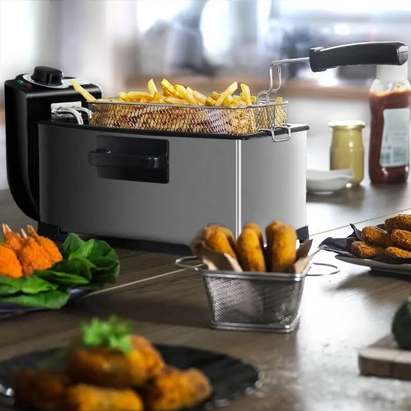 Household 3L French Fries Electromechanical Fryer - Unique Unique Unique Household 3L French Fries Electromechanical Fryer