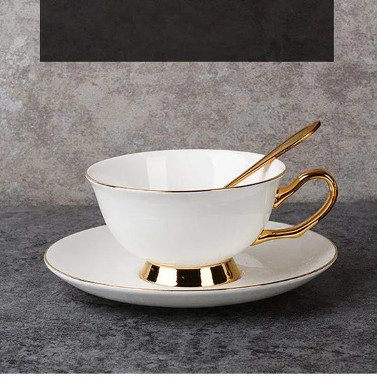 Bone China Gold-painted Coffee Cup And Saucer Afternoon Tea Tea Set - Unique Unique Unique Bone China Gold-painted Coffee Cup And Saucer Afternoon Tea Tea Set