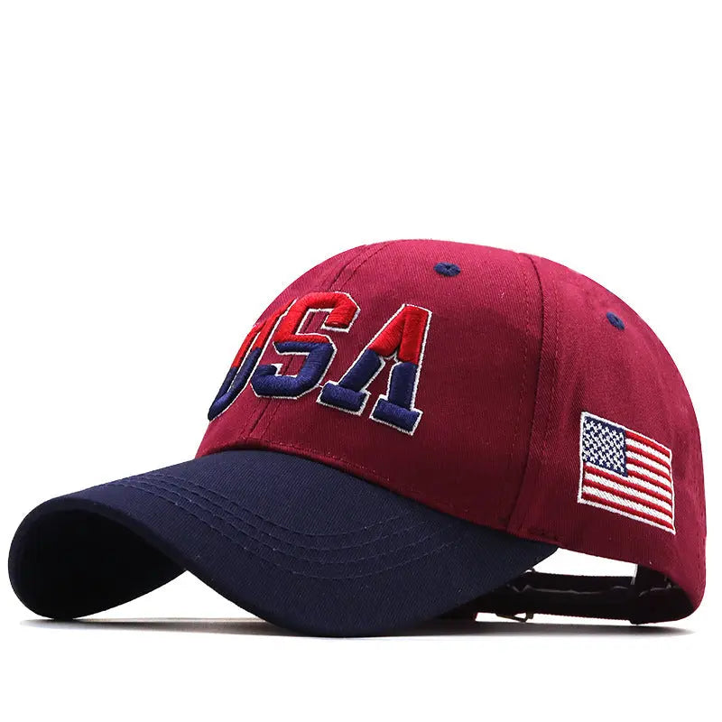 Letter USA Embroidery Baseball Cap Couple Outdoor - Unique Unique Unique Letter USA Embroidery Baseball Cap Couple Outdoor