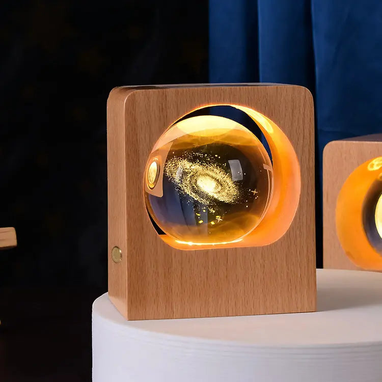 Beech Crystal Ball Night Light 3D Laser Engraving Elk Jellyfish LED Nightlights USB Dimmable Lamp For Bedroom Decoration Gifts Home Decor - Unique Unique Unique Beech Crystal Ball Night Light 3D Laser Engraving Elk Jellyfish LED Nightlights USB Dimmable Lamp For Bedroom Decoration Gifts Home Decor