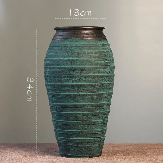 Ceramic Old Vases In The Living Room With Dried Flowers - Unique Unique Unique Ceramic Old Vases In The Living Room With Dried Flowers