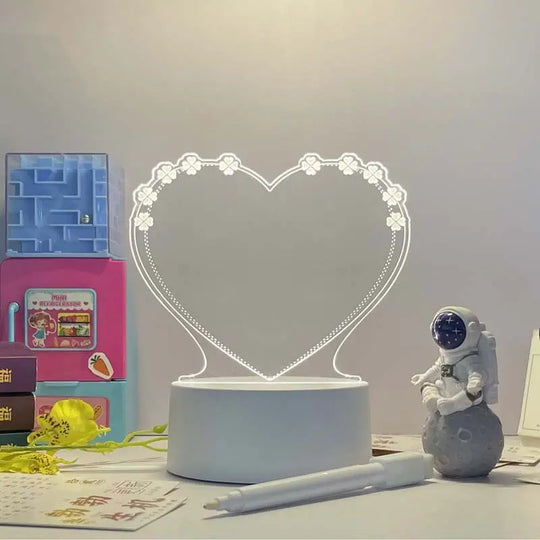 3D Acrylic Board Handwriting Message Board LED Light Unique