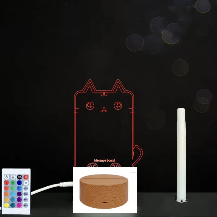 3D Acrylic Board Handwriting Message Board LED Light Unique