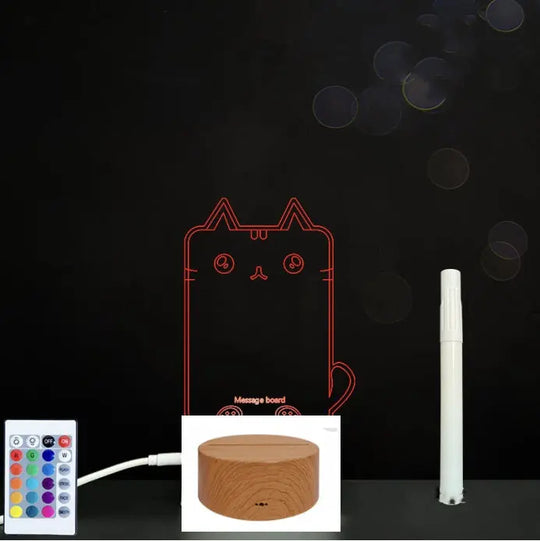 3D Acrylic Board Handwriting Message Board LED Light Unique