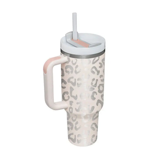 40 Oz Tumbler With Handle Straw Insulated, Stainless Steel Spill Proof Vacuum Coffee Cup Tumbler With Lid Tapered Mug Gifts For Valentine Lover Suitable For Car Gym Office Travel - Unique Unique Unique 40 Oz Tumbler With Handle Straw Insulated, Stainless Steel Spill Proof Vacuum Coffee Cup Tumbler With Lid Tapered Mug Gifts For Valentine Lover Suitable For Car Gym Office Travel