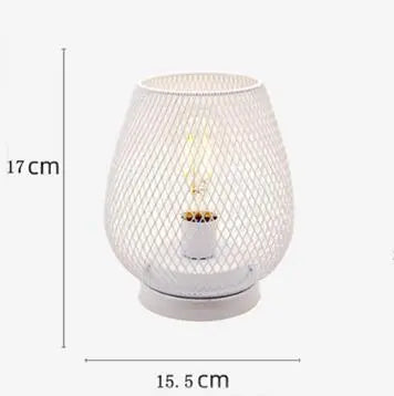 Retro Iron Art Table Lamp Battery Powered Night Light Hollowed Out Birdcage Desk Reading Lamp Bedroom Decor Bedside Table Lamp Home Decor - Unique Unique Unique Retro Iron Art Table Lamp Battery Powered Night Light Hollowed Out Birdcage Desk Reading Lamp Bedroom Decor Bedside Table Lamp Home Decor