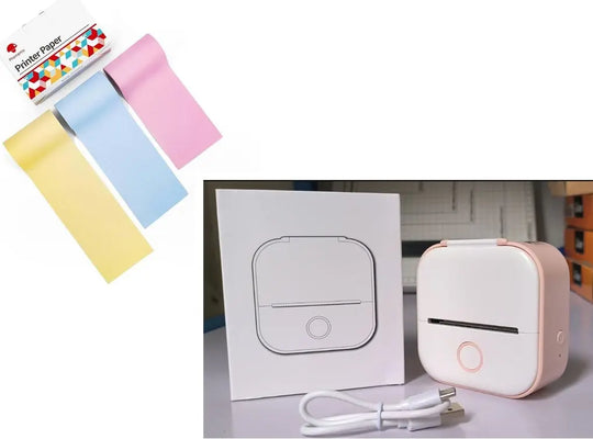 Portable Mini Thermal Label Printer Home Photo Printer Student Wrong Question Printer Bluetooth-compatible Mini Label Printer Price Tag Unique
