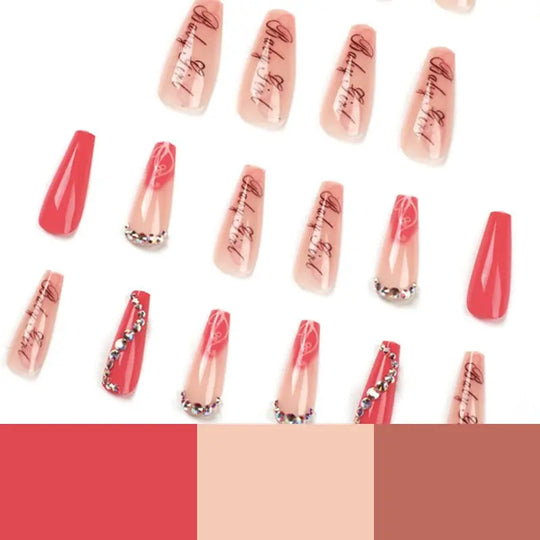Women's Fashion Finished Product Fake Nails - Unique Unique Unique Women's Fashion Finished Product Fake Nails