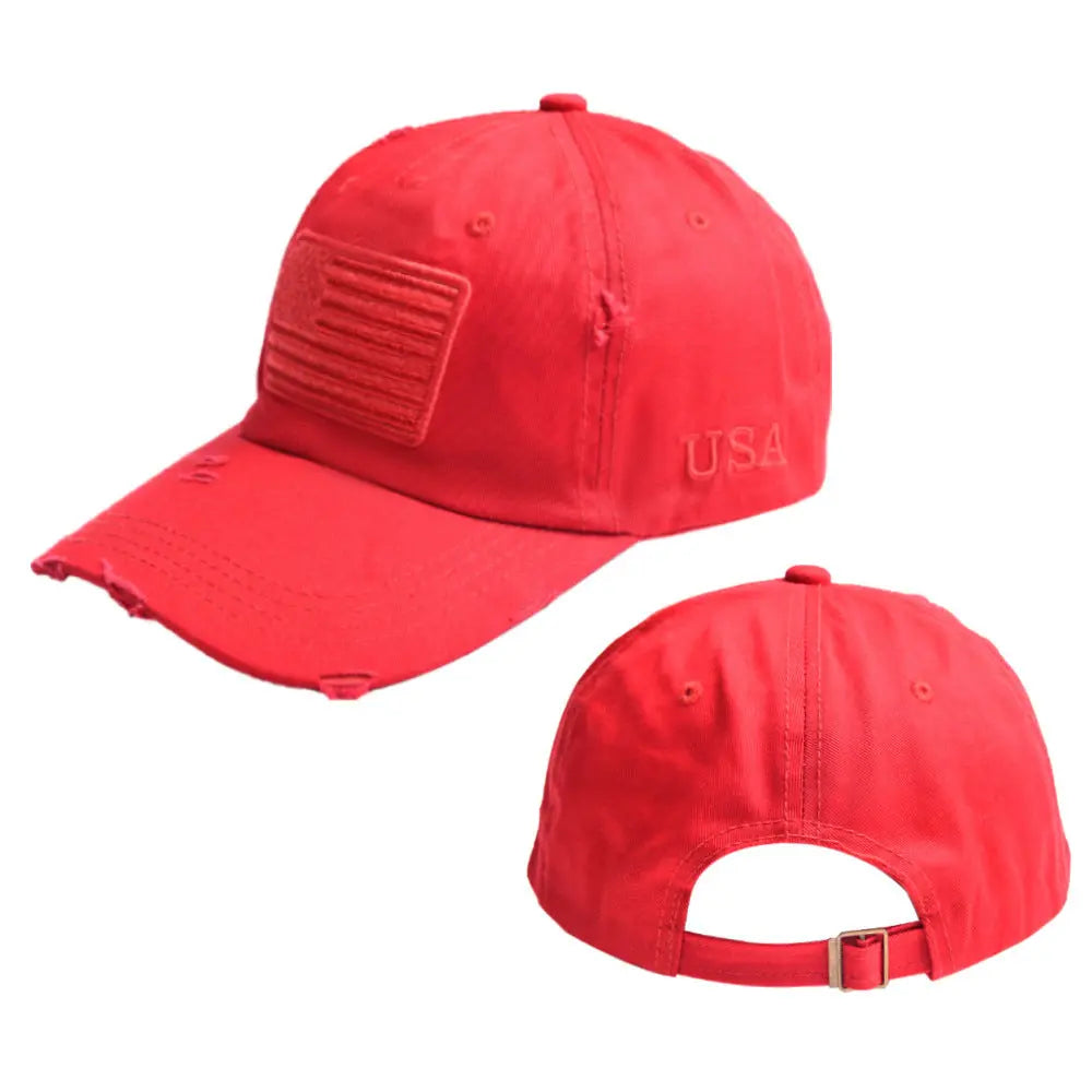 Letter Embroidery USA Flag Baseball Hat - Unique Unique Unique Letter Embroidery USA Flag Baseball Hat