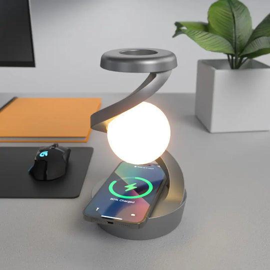 Rotating Moon Desk Lamp With Phone Wireless Charging Sensor Control Table Lamps Decorative Desktop Lamp Small Night Lamp Home Decor - Unique Unique Unique Rotating Moon Desk Lamp With Phone Wireless Charging Sensor Control Table Lamps Decorative Desktop Lamp Small Night Lamp Home Decor