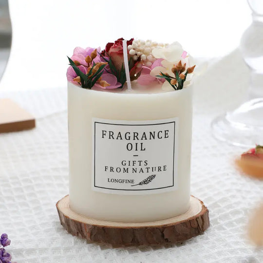 Dried Flowers Decor Romantic Candles - Unique Unique Unique Dried Flowers Decor Romantic Candles