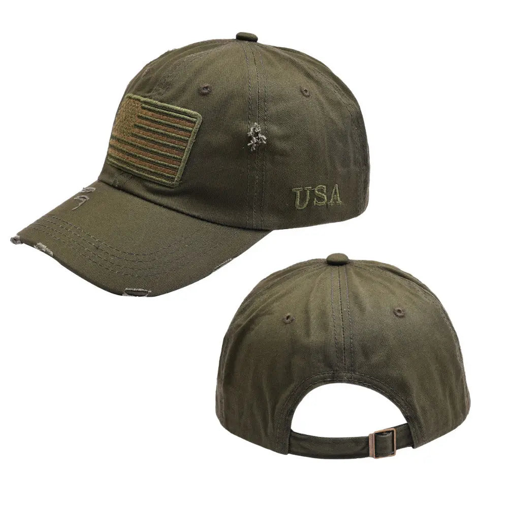 Letter Embroidery USA Flag Baseball Hat - Unique Unique Unique Letter Embroidery USA Flag Baseball Hat