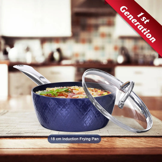 Frying Pan Sets Non Stick 3Pieces Blue 3D Diamond Cookware - Unique Unique Unique Frying Pan Sets Non Stick 3Pieces Blue 3D Diamond Cookware