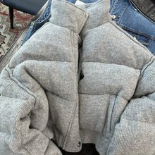 Gray All-match Season Warm Korean Style Cotton Clothes Women - Unique Unique Unique Gray All-match Season Warm Korean Style Cotton Clothes Women