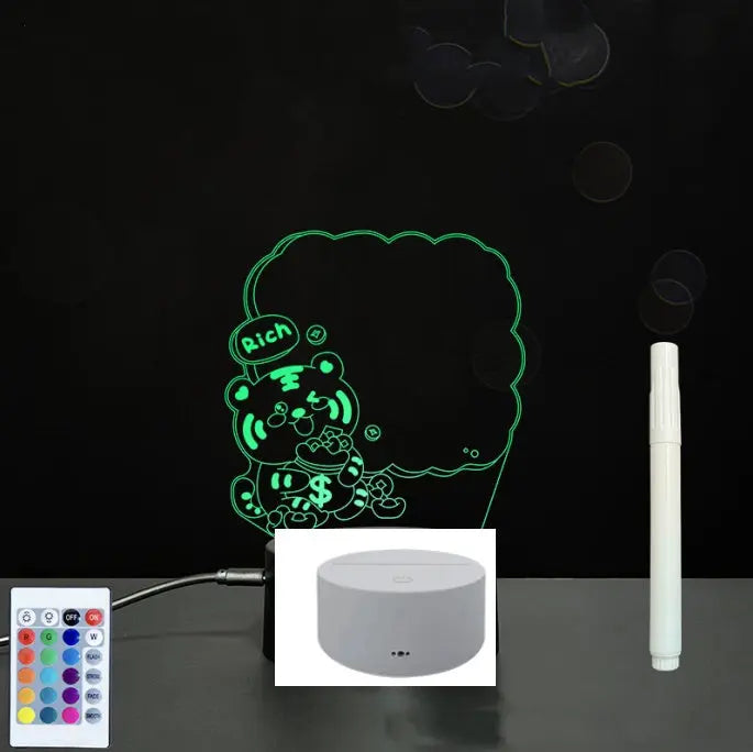 3D Acrylic Board Handwriting Message Board LED Light Unique