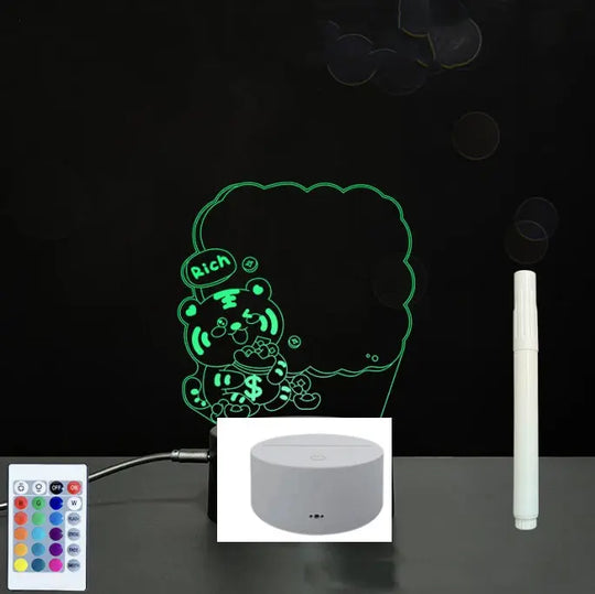 3D Acrylic Board Handwriting Message Board LED Light Unique