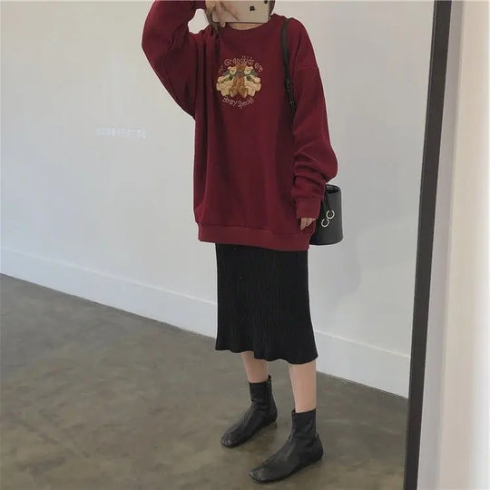 Women's Vintage Fleece Fleece Sweater With Vintage Feel - Unique Unique Unique Women's Vintage Fleece Fleece Sweater With Vintage Feel