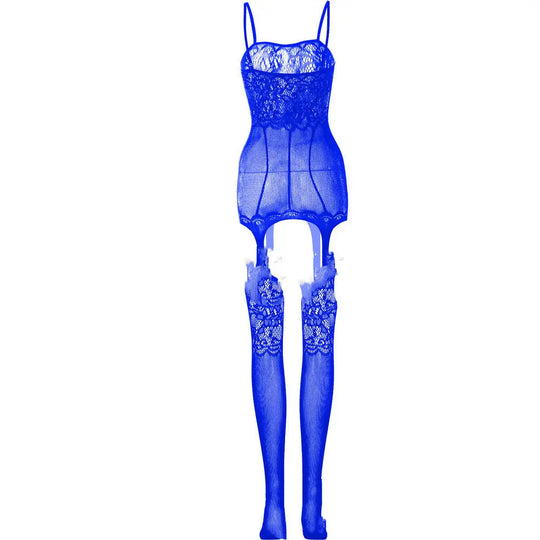 Women Hollow Stockings Tight Fishnet Clothes One-piece - Unique Unique Unique Women Hollow Stockings Tight Fishnet Clothes One-piece