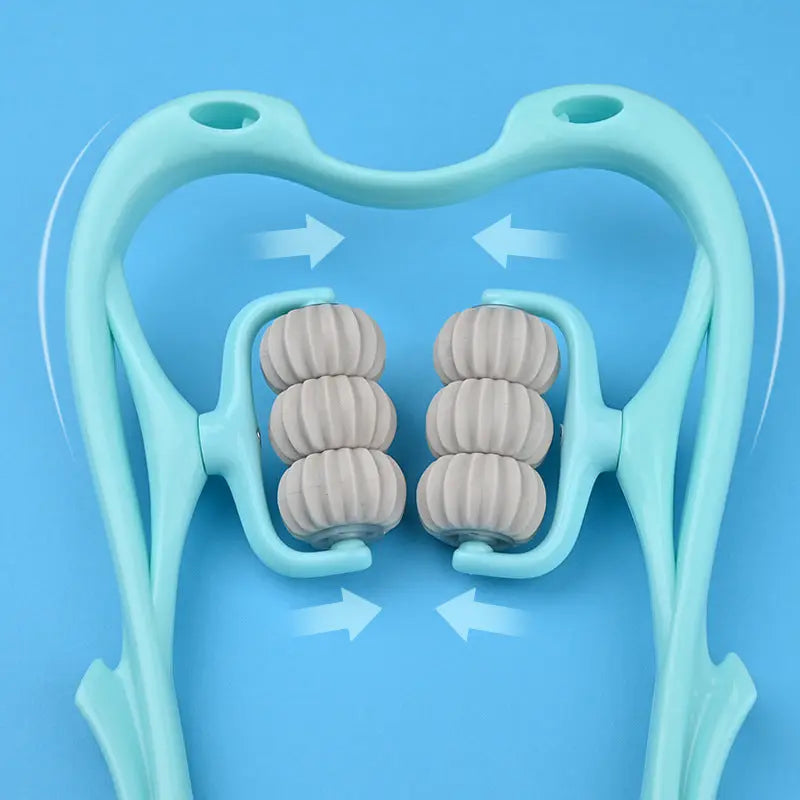 Multifunctional Manual Six-wheel Neck Massager Massage Relieve Roller Massage Tool - Unique Unique Unique Multifunctional Manual Six-wheel Neck Massager Massage Relieve Roller Massage Tool