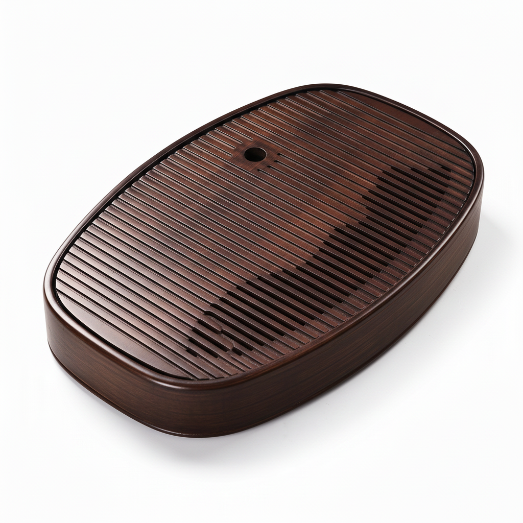 Bamboo Tea Tray — Drainage Groove, Three Sizes